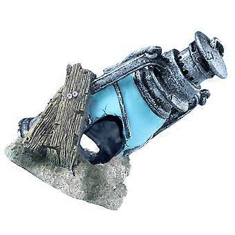 Aquarium Ornament Resin Fish Tank Decoration for Aquarium Blue