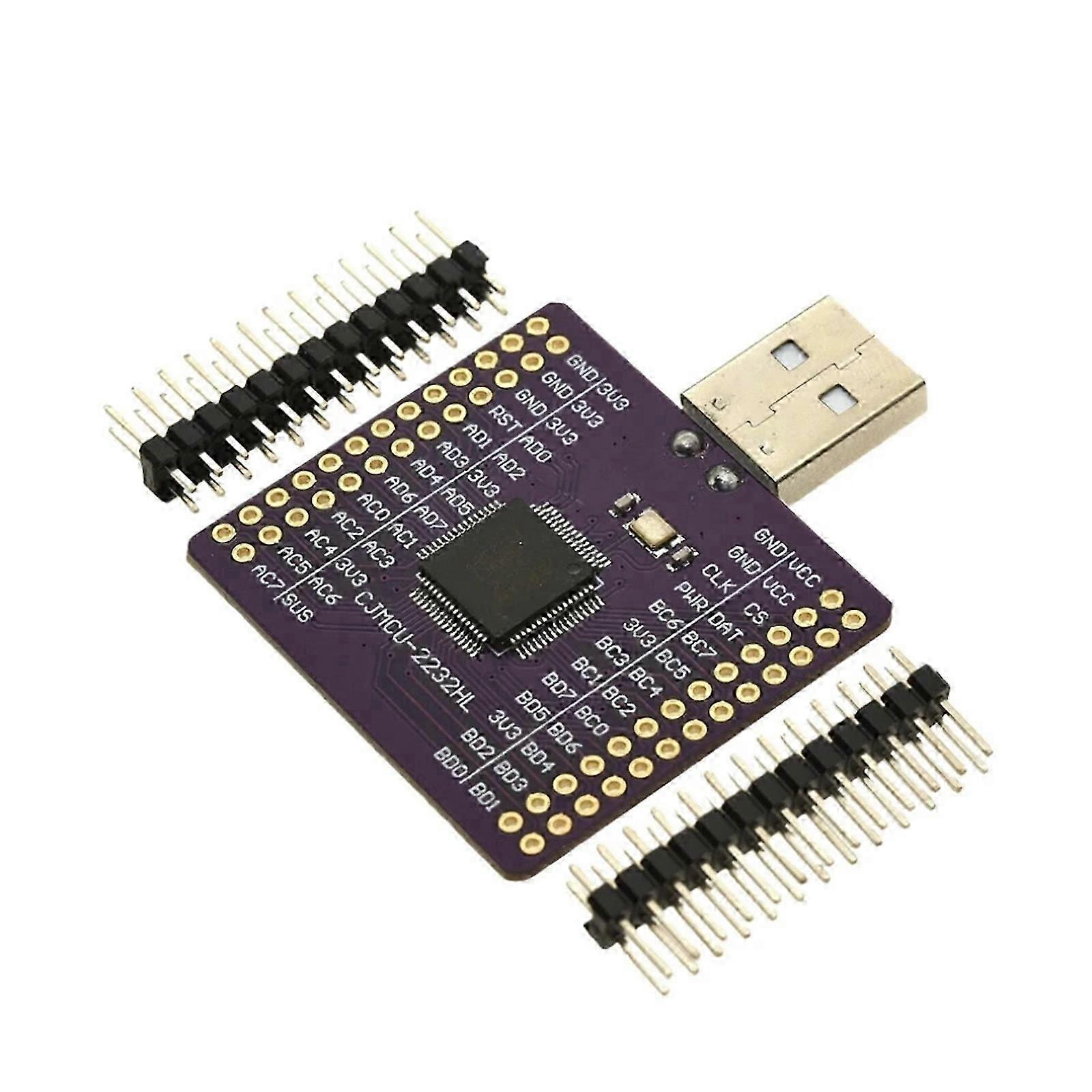 Professional Multicolor MCU-2232 FT2232HL Communication Board, USB to UART/FIFO/SPI/I2C/RS232 Module Debugging Accessory
