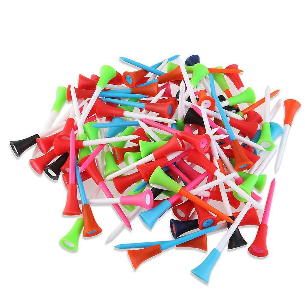 Plastic Tees Golf Tees for Golf Use Durable Unbreakable Assorted