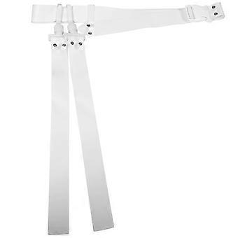 Football Waist Flag Adjustable Belt compatible with Training with White Durable Reusable Design