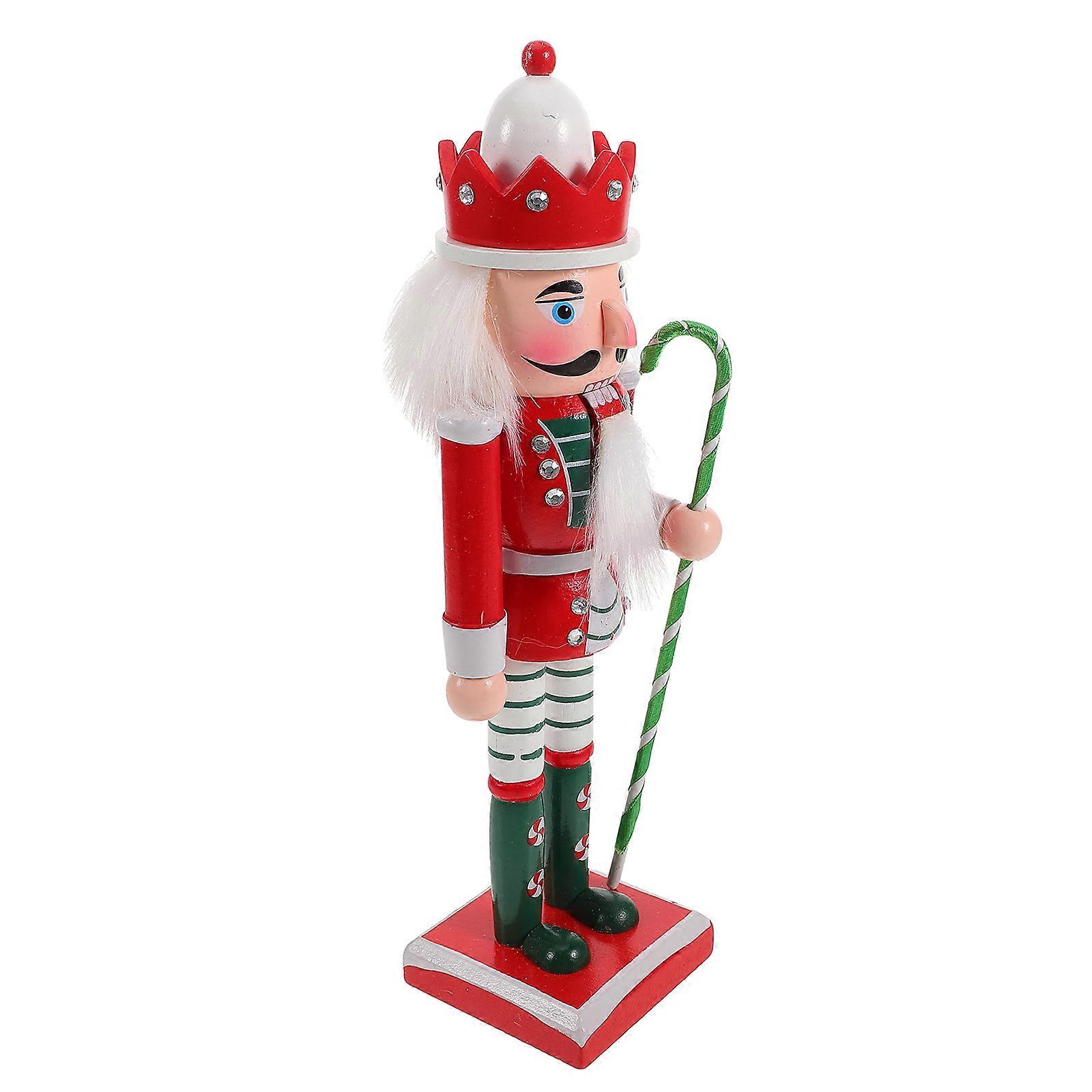 Wood Nutcracker Figurine Christmas Nutcracker Decoration