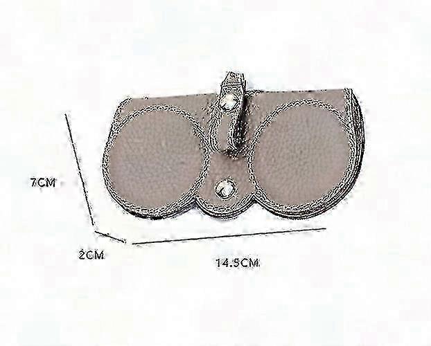 Leather Glasses Case with Wrist Strap