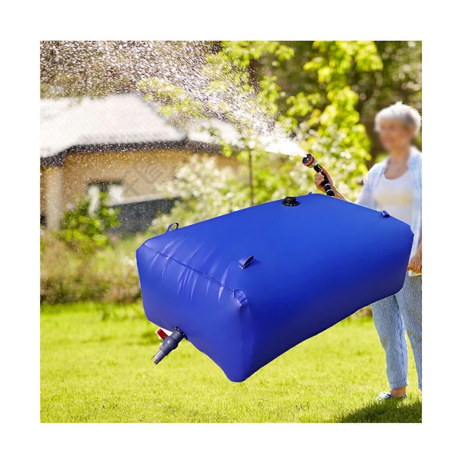 Flexible Water Storage Bladder 2000L Large Capacity Foldable Rectangular Tank for Emergency Use