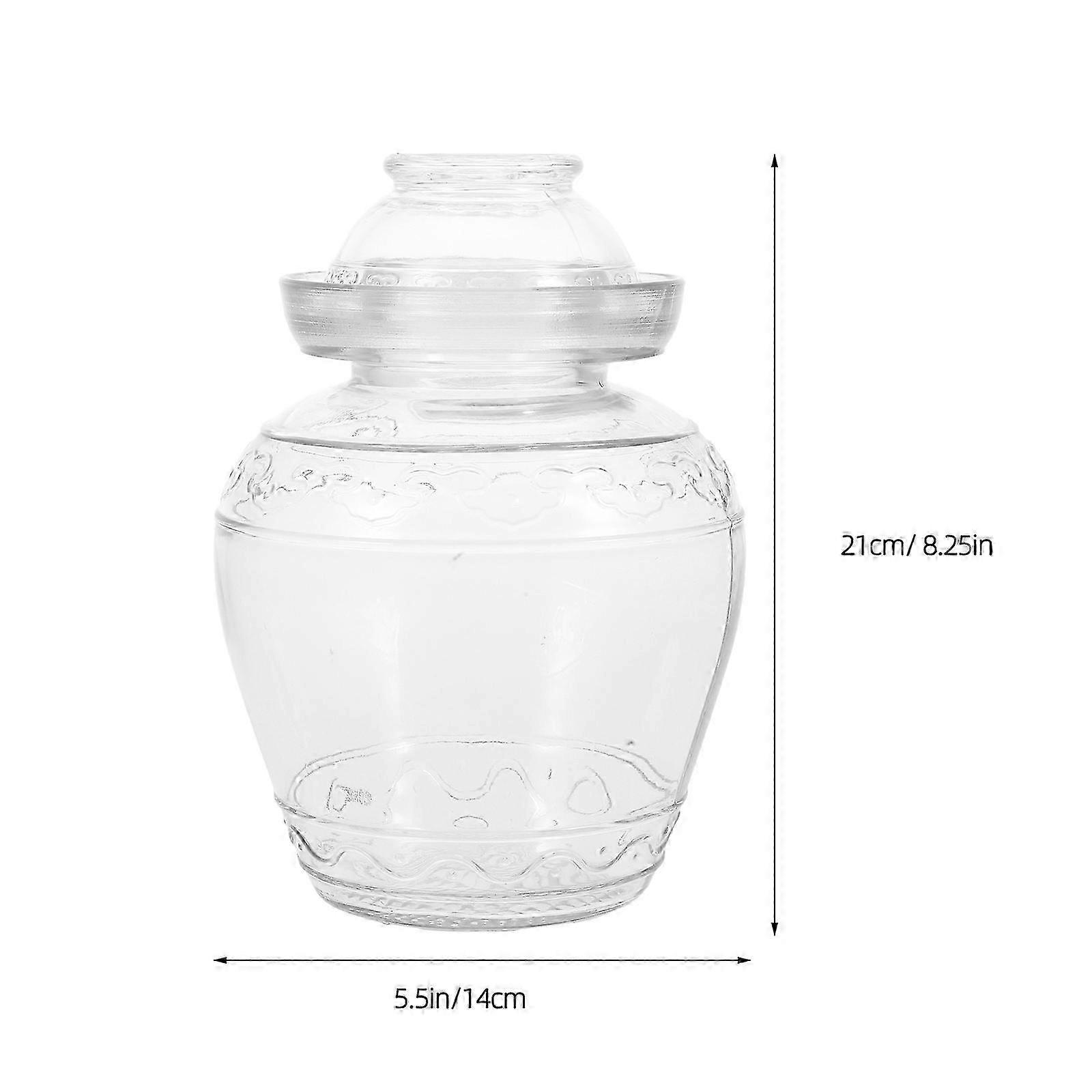 Premium Borosilicate Glass Pickle Jar