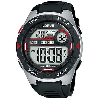 Lorus Digital Man Watch Digital Quartz With Silicone Bracelet R2393MX9