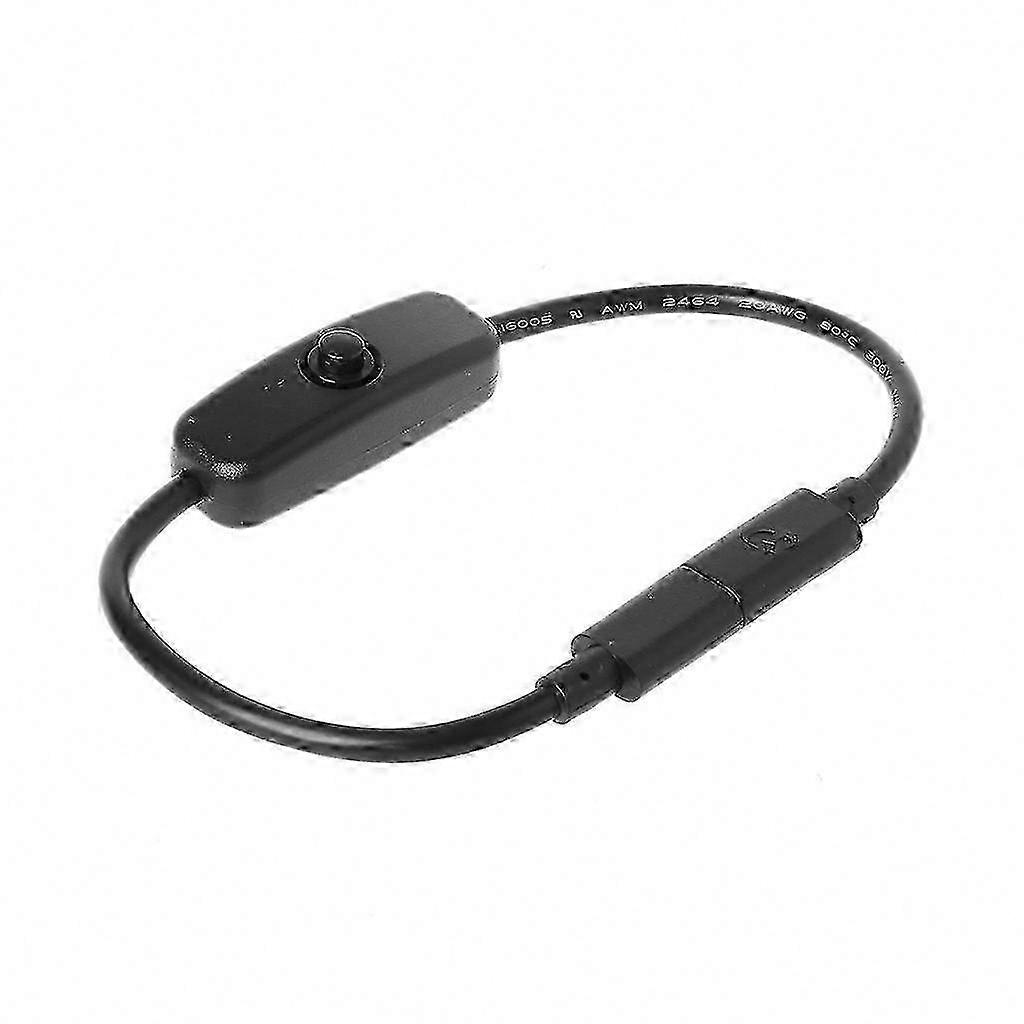 ON/OFF Switch Power Button Charging Extension Cable USB Type C 27cm 26s