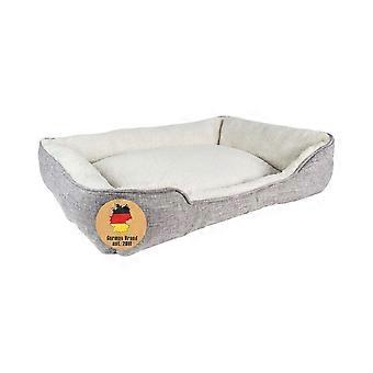 Fluffy Plush Pet Bed in Gray - Soft Non-Slip Dog Bed Cat Bed Pillow Comfortable Dog Sofa Cat Sofa for Dogs and Cats