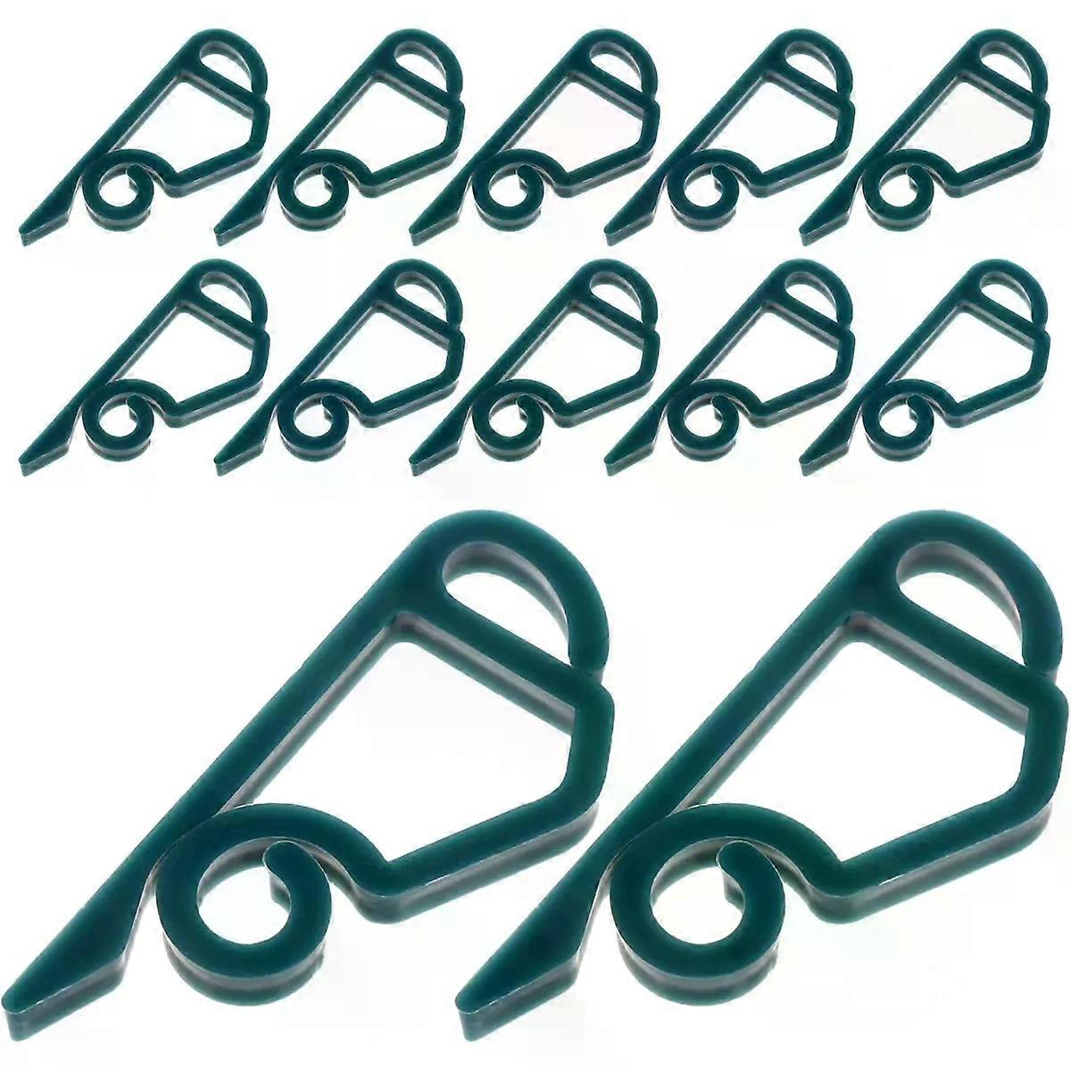 100Pcs Outdoor String Light Clips, PP Christmas Decor Hooks