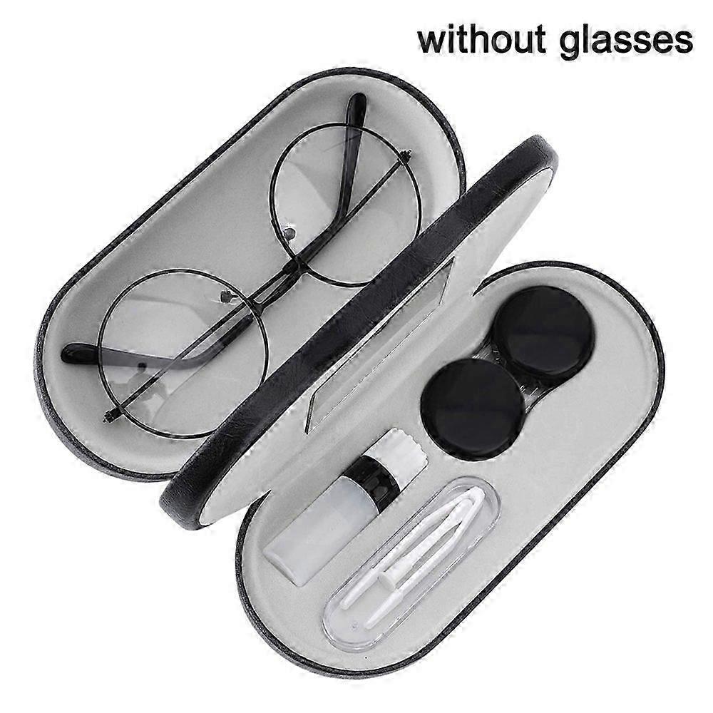 Dual-Compartment Eyeglass And Lens Case