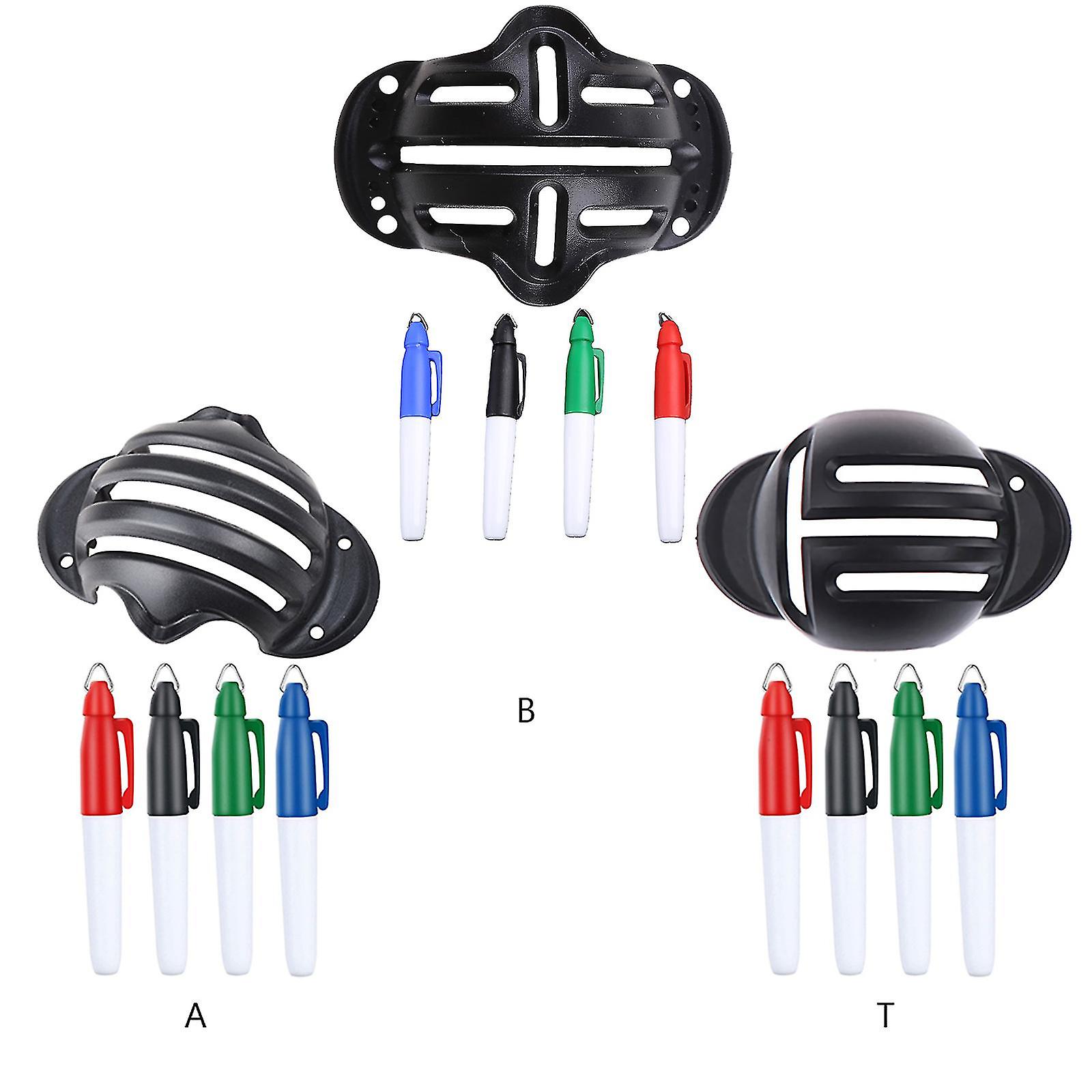 PATIKIL Golfball Marker Set - 360° Triple Track Ausrichtungs-Schablone Für Putten