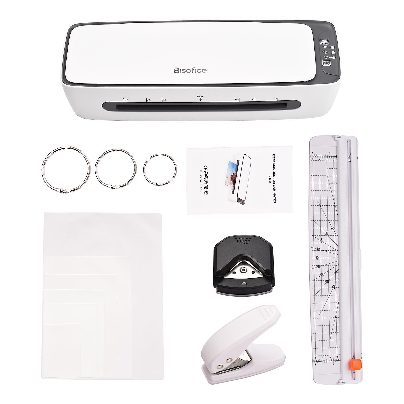 Desktop Laminator Machine Set A4 Size Multifunctional Hot And Cold Lamination 2 Roller System For Home Office School Supplies