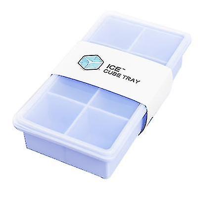 8 grilles Silicone Ice Cube Tray Tool avec couvercle