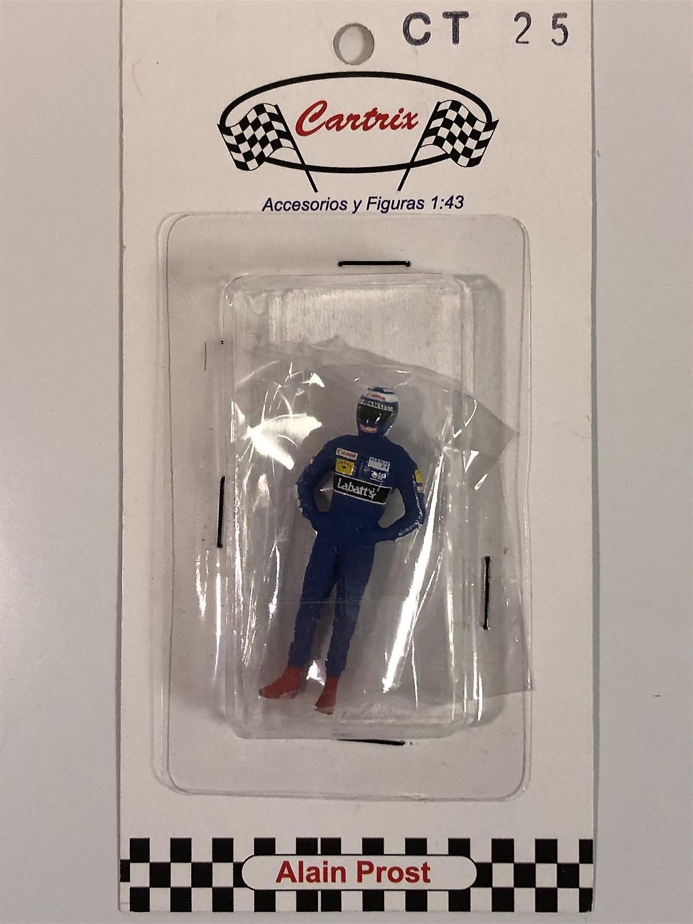 Alain Prost 1993 1:43 Scale Racing Figure Cartrix CT25