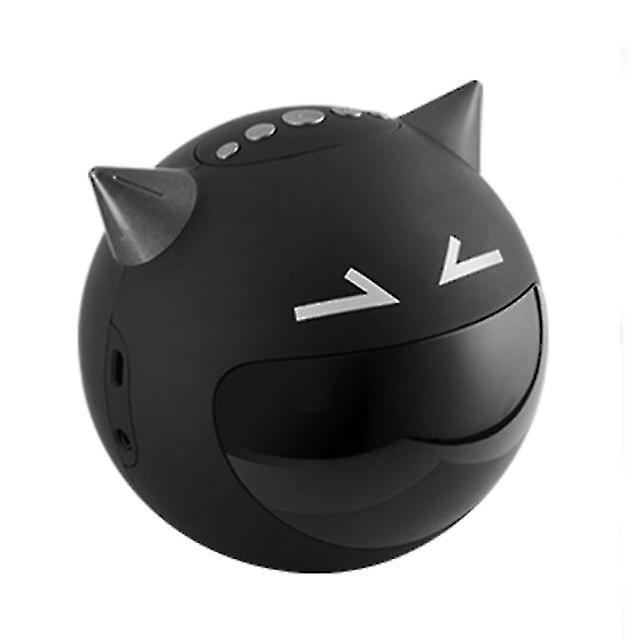 Portable Wireless Devil Bluetooth Speaker Led Screen Alarm Clock Fm Radio Heavy Bass Karaoke Singing Function