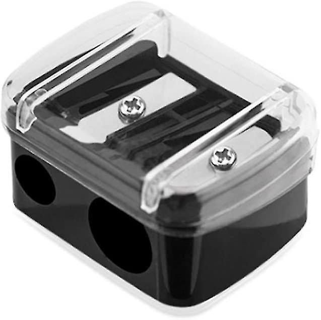 2pcs Cosmetic Pencil Sharpener With Case Cover Sharpener Handheld Eye Makeup/school/classroom/office