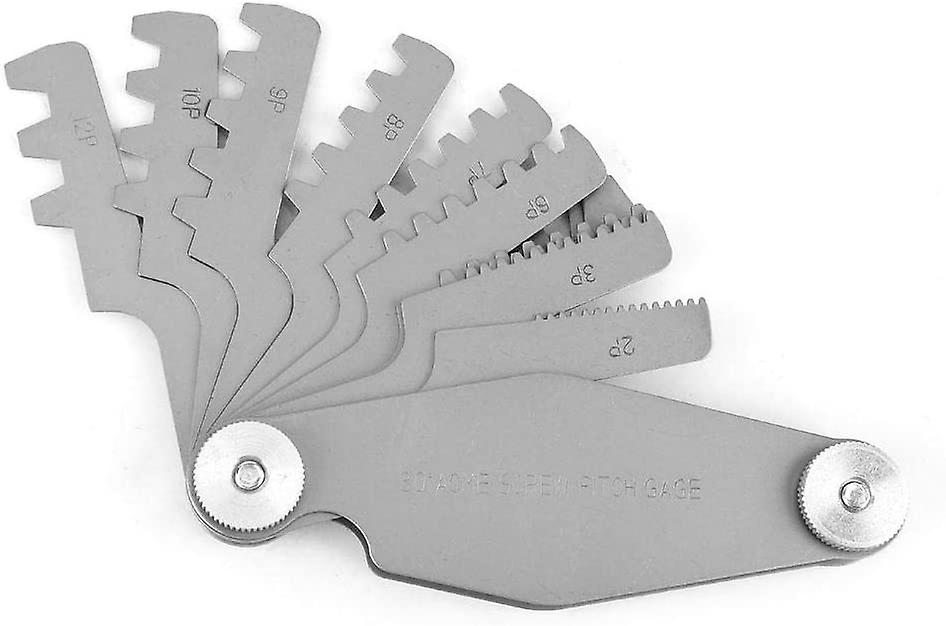 Pitch - T-thread meter, trapezoidal T-thread setting template, thread meter as a cutting measuring tool (29 degrees)