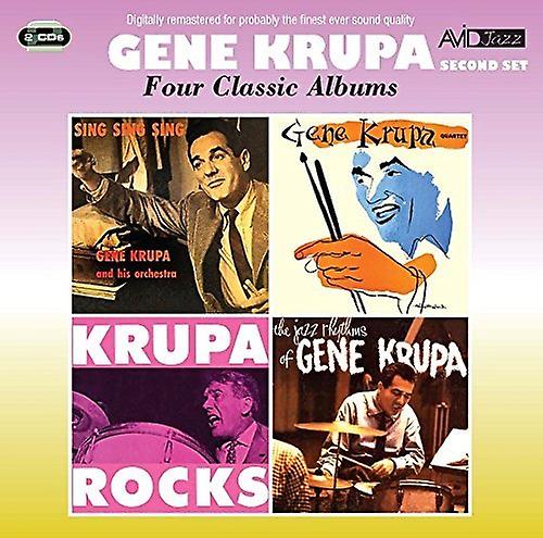 Gene Krupa - Τέσσερα Κλασικά Άλμπουμ (Τραγουδήστε. Τραγουδήστε / Κουαρτέτο Gene Krupa / Krupa Rocks / Οι Τζαζ Ρυθμοί του Τζιν Κρούπα) [CD]