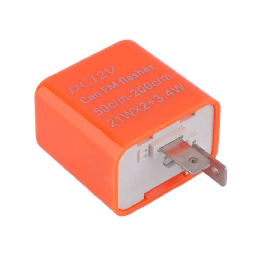 1 Pcs 2 Pin Motorbike LED Indicator Flasher Relay Resistor Speed Adjustable Fix Flash Motorcycle