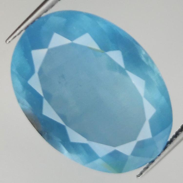 12.36ct Aquamarine Oval Cut 17.8x13.0mm awo09