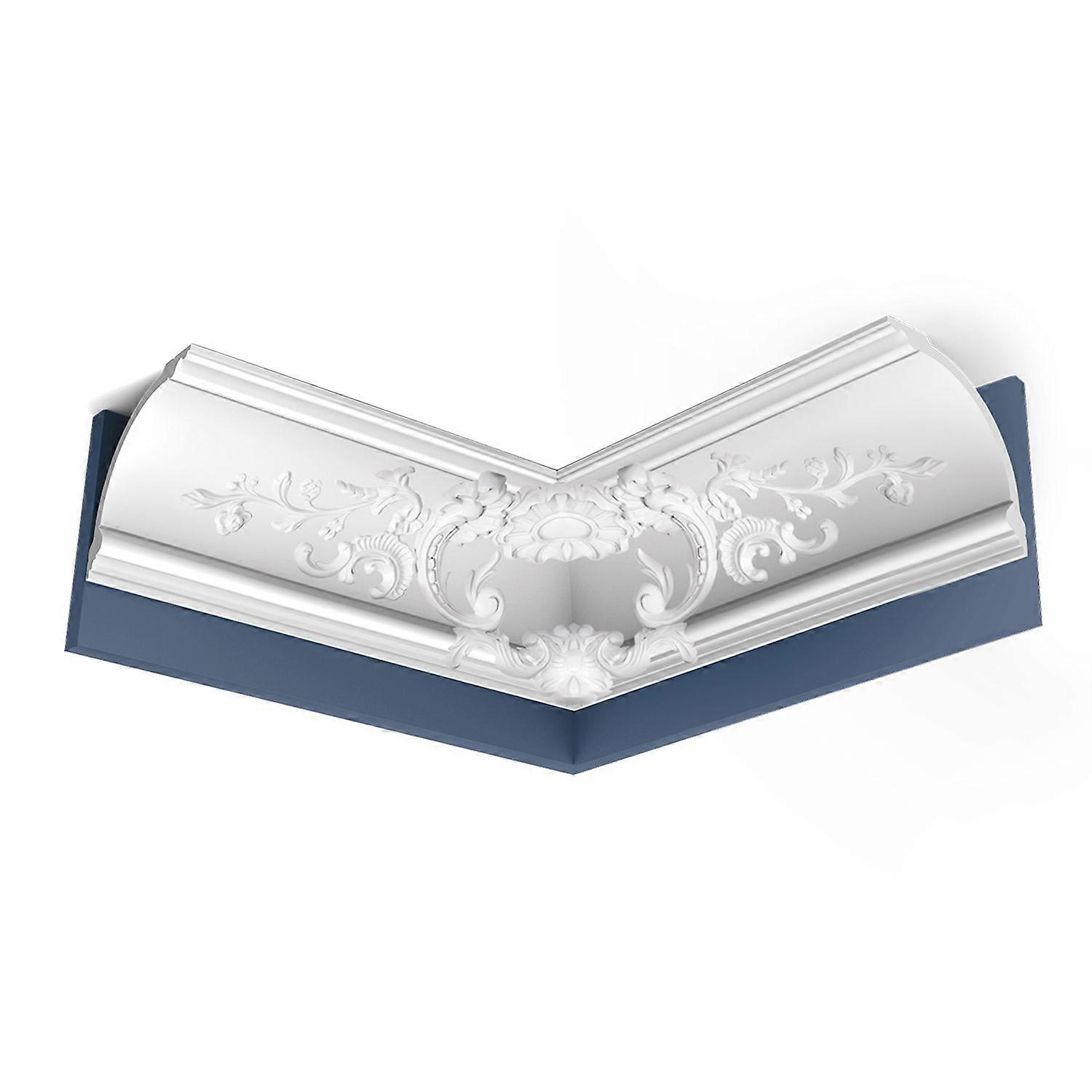 ORAC NV 1 x Corniche C338B LUXXUS 200 cm x 18,4 cm x 18,4 cm blanc Purotouch® prétraité léger, solide, indéformable