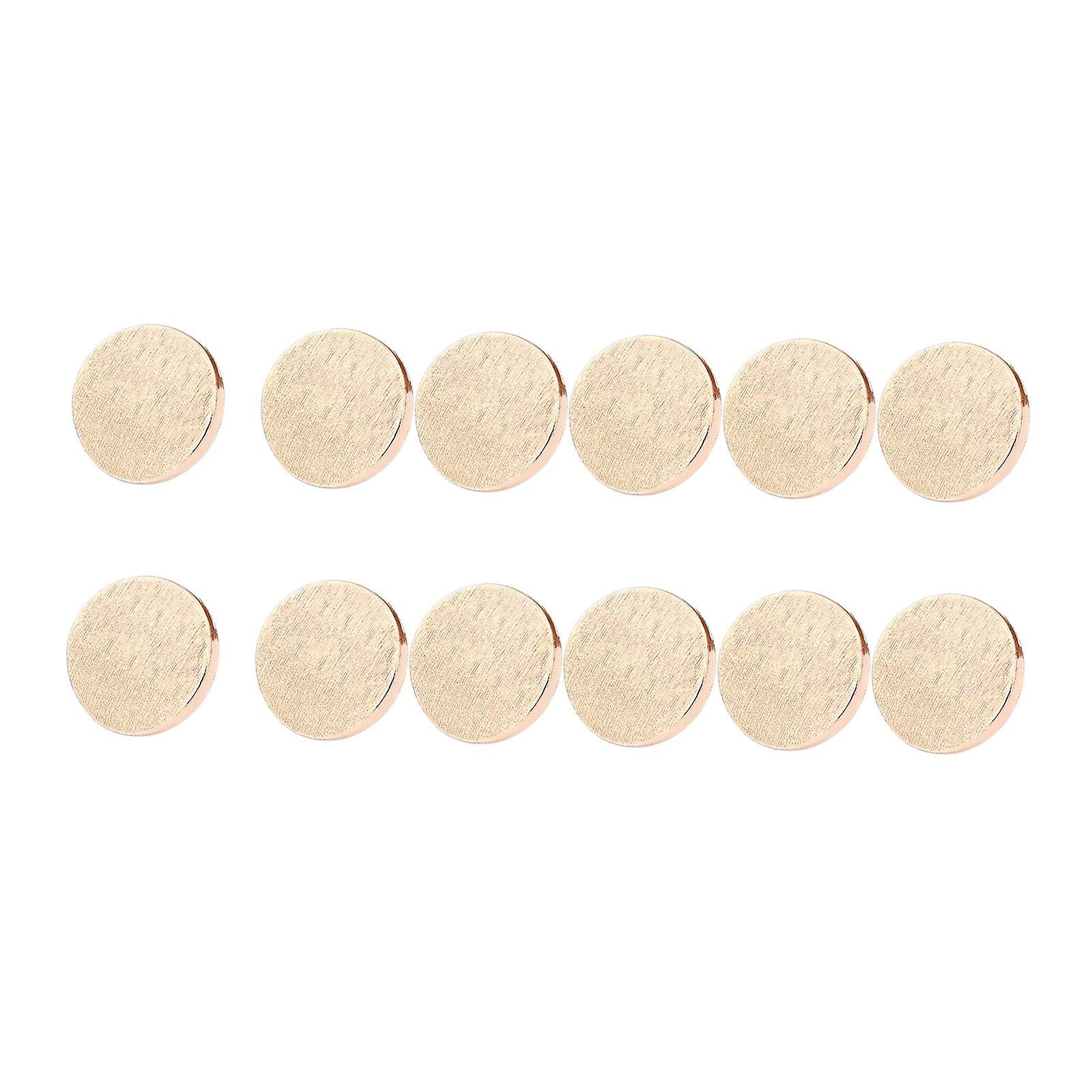 12x Button Pins for Jeans Adjustable No Sew Instant Pants Button Golden