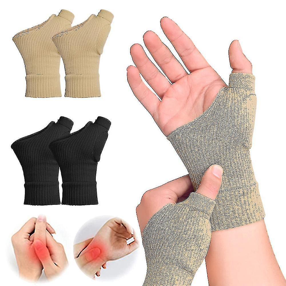 Compression Therapy Gel Filled Thumb Hand Wrist Support Gloves For Tenosynovitis Arthritis