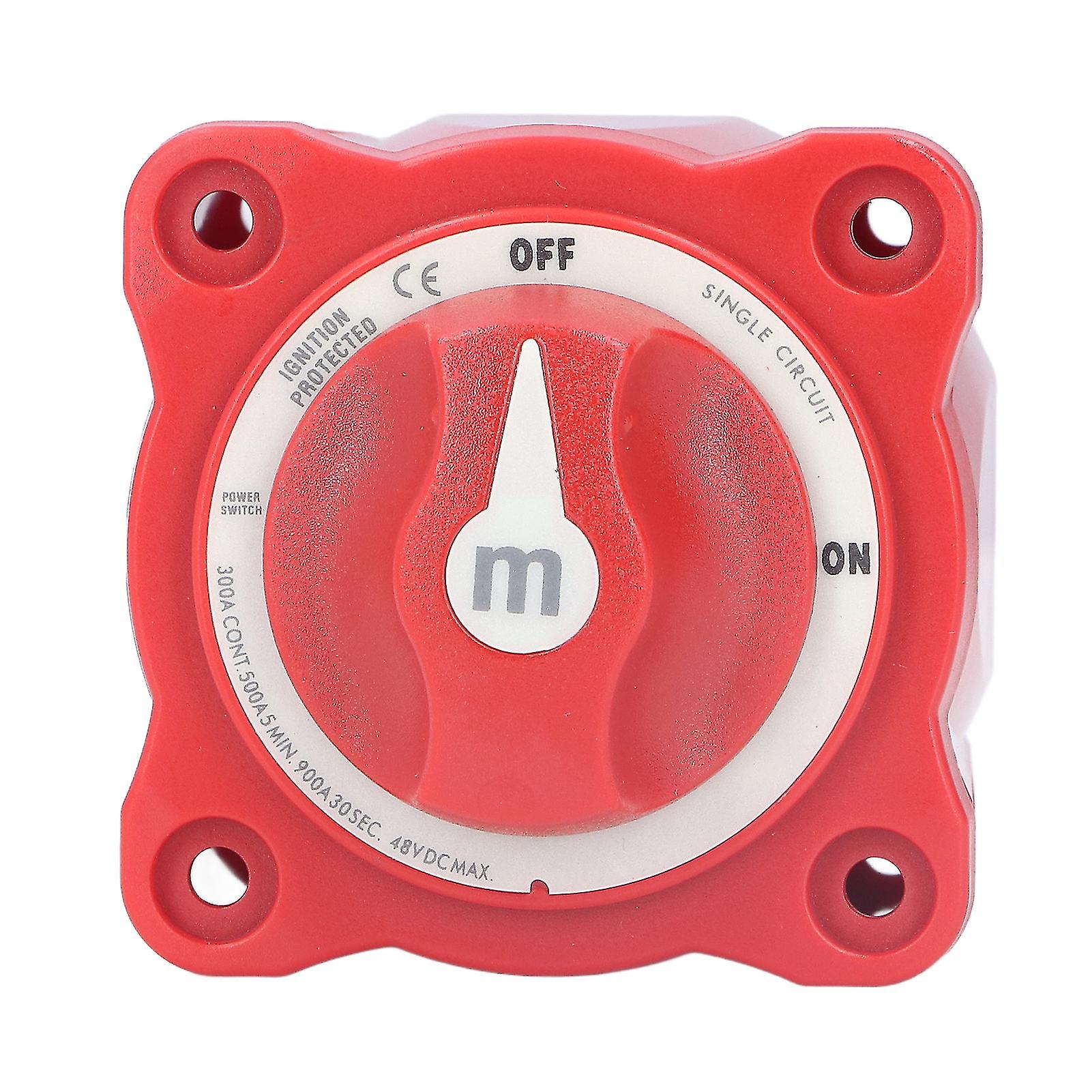 300A Battery Disconnect Switch On/off Single Circuit Power Isolator Ip66 Waterproof For Marine Boat Car Truck Trailer Rv