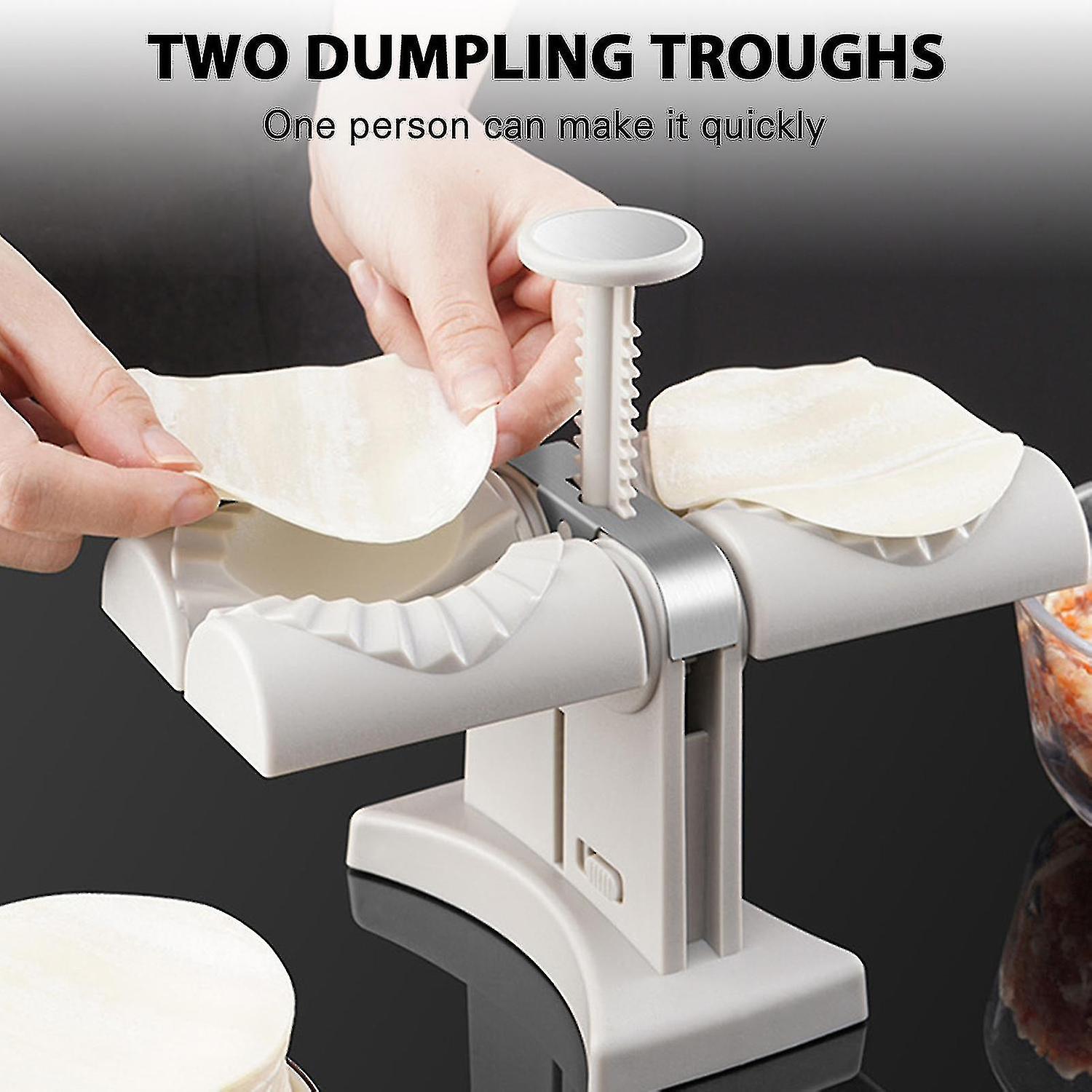 Double Head Automatic Dumpling Maker Household Steel Dumpling Press Machine