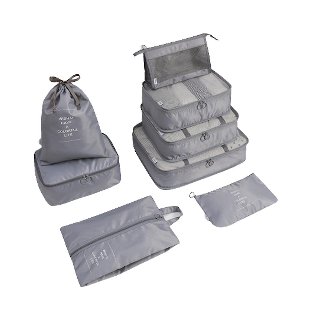 8pcs Travel Organizer Cubes Reusable Underwear Breathable Organizer Pouches