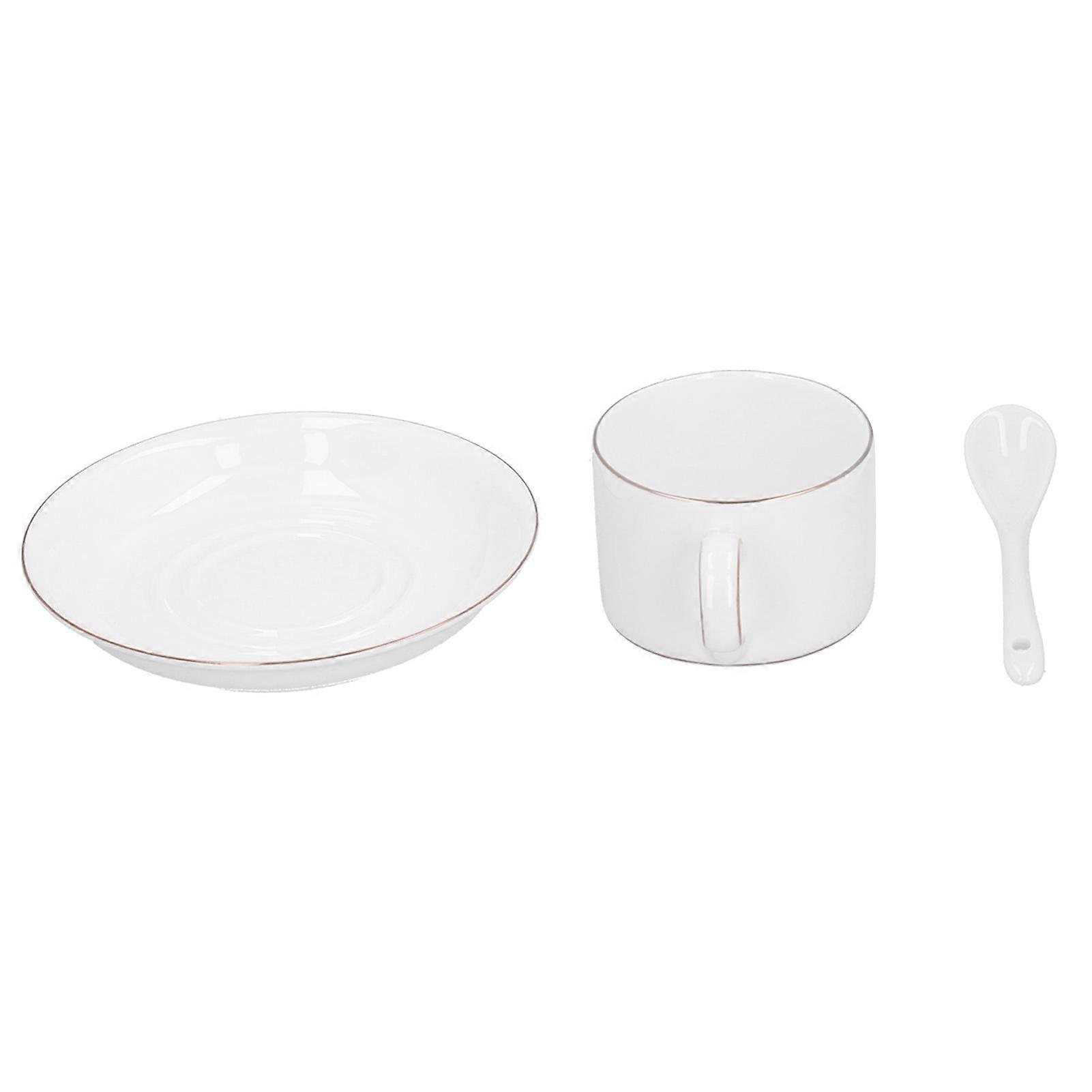 Coffee Cup Set, Mug with Saucer, Spoon, Drinkware Gift