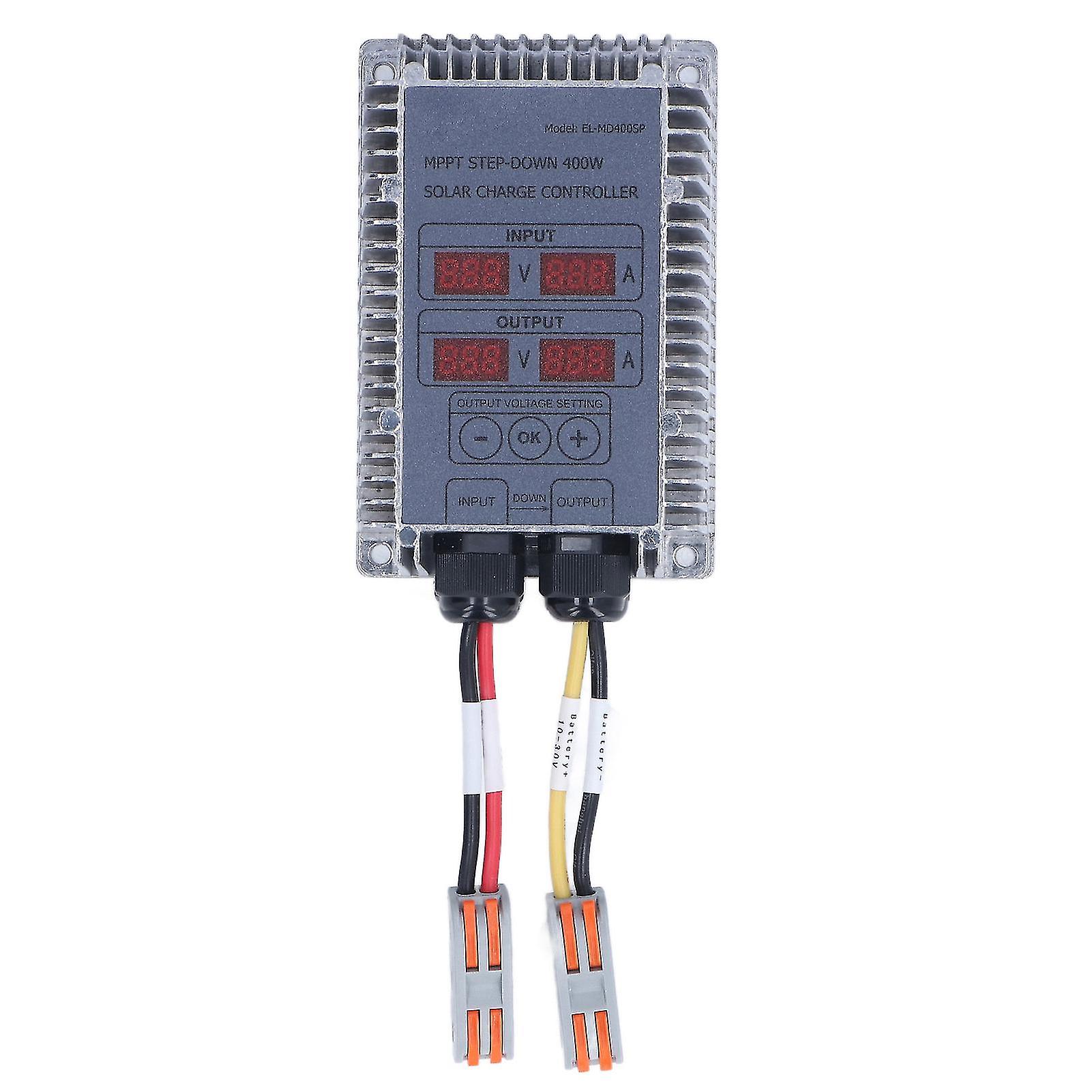 Solar Charge Controller MPPT Buck Charging 10‑30V Adjustable Control for Battery 400W