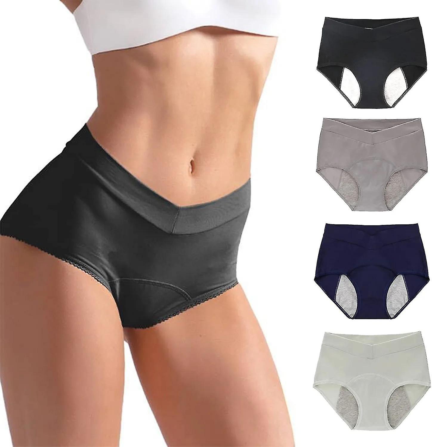 Women's High Waist Pants Period Panties