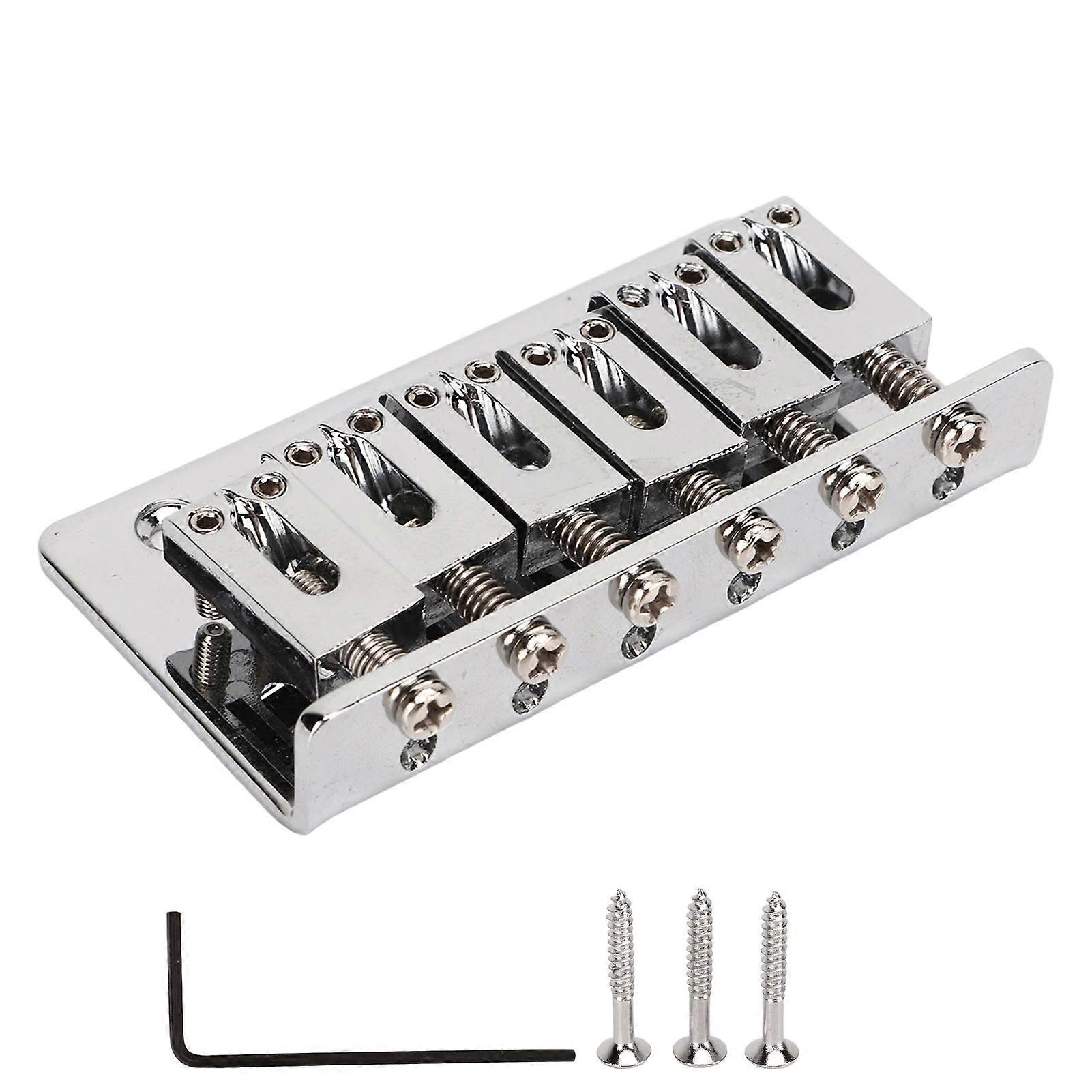 Professional Metal Electric Guitar Bridge Fixed Delicate Replacement Silver