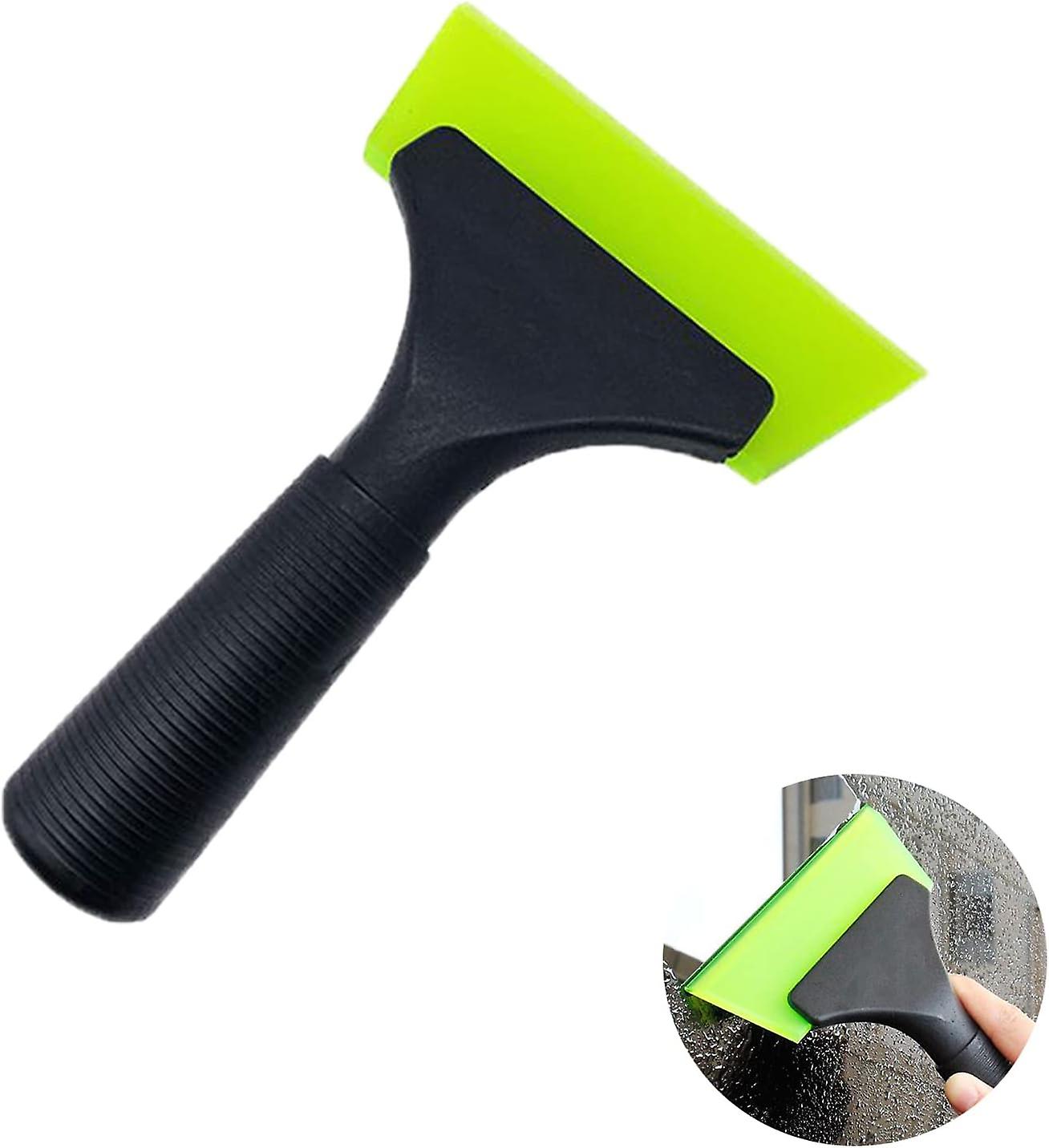 Small Squeegee with 5 Inch Green Rubber Window Tint Squeegee, Mini Wiper Window Tinting Tools with Non-Slip Handle (Green)