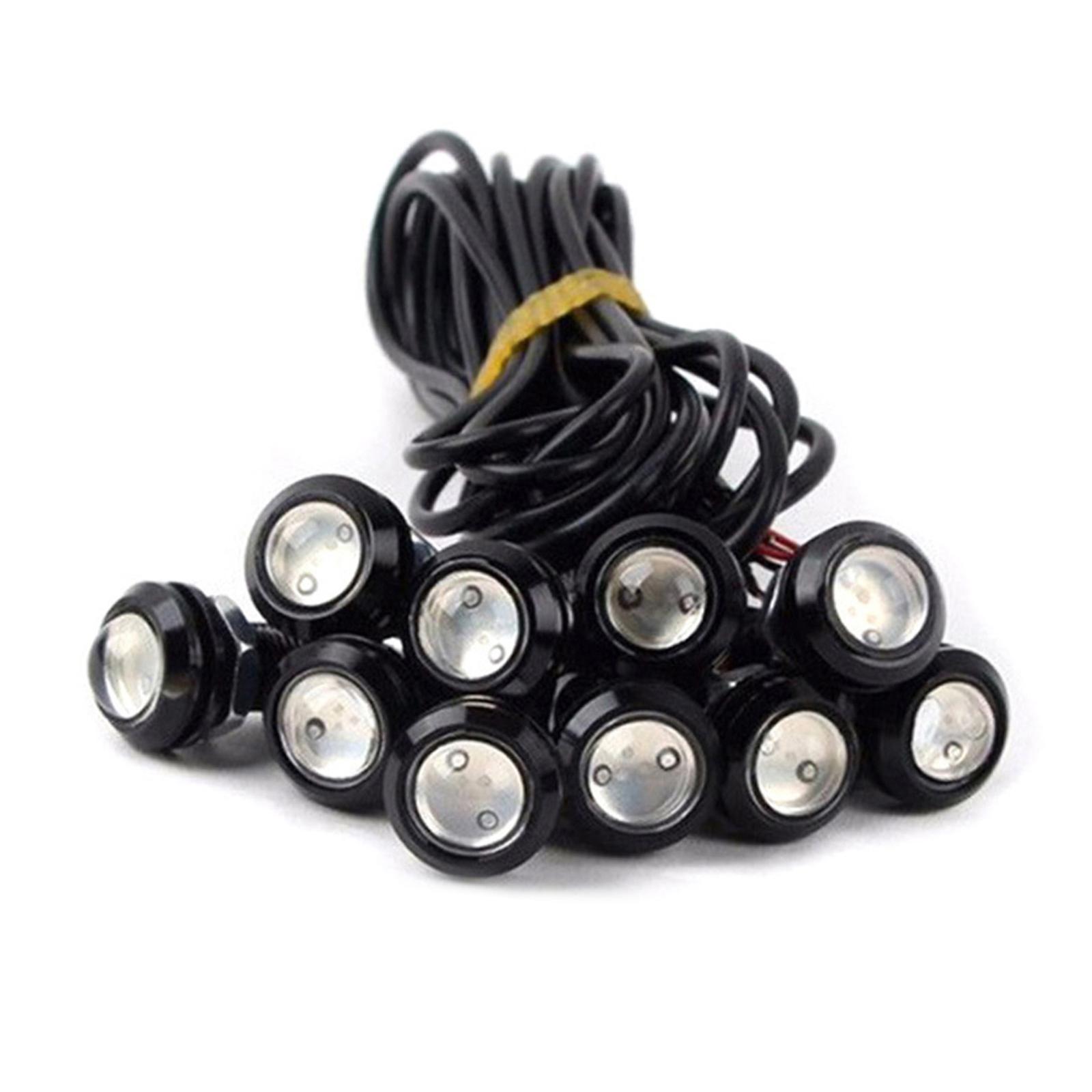 18mm Eagle Eye Led Bulb,drl Light Ultra Thin Waterproof Black Aluminum Shell