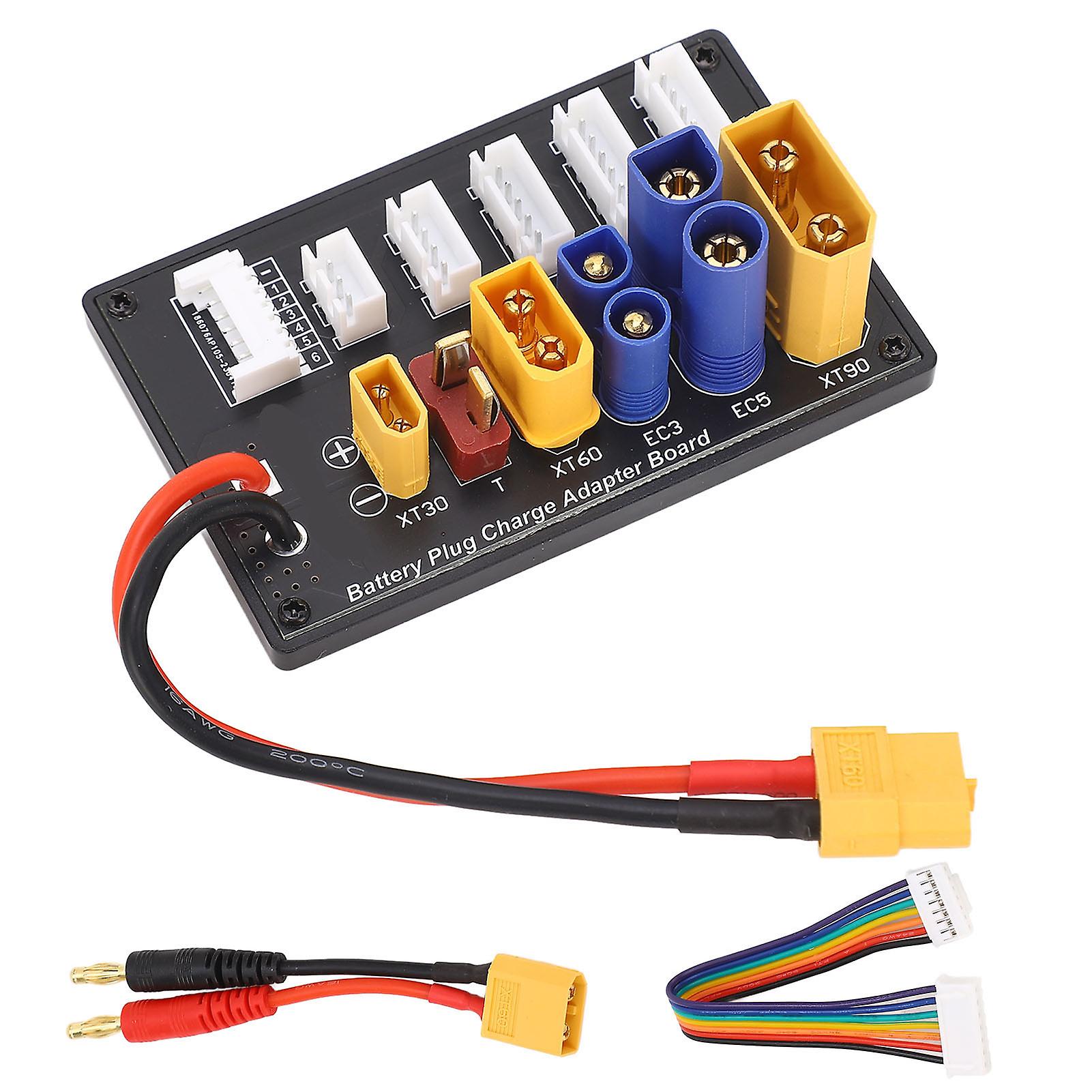 Uadme Parallel Charging Board - Charging Expansion Board XT90 XT30 EC3 EC5 T XT60 6S Battery nce Charger Adapter Board