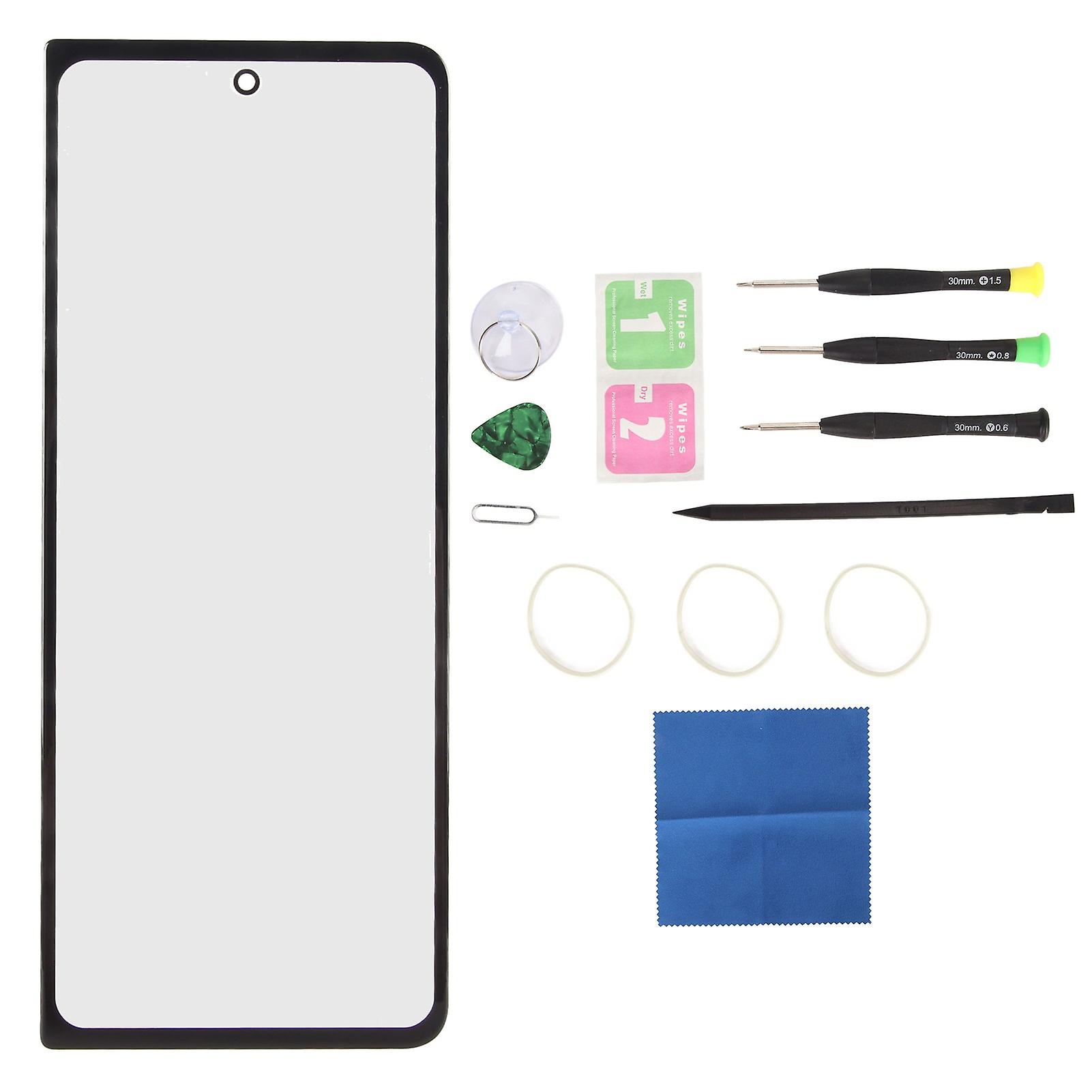 Samsung Galaxy Z Fold 4 5G Screen Replacement Front Outer Lens Glass Repair Kit with OCA Glue and Repair Tools F936
