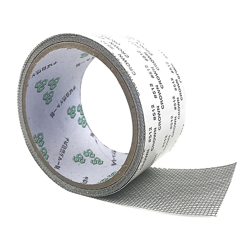Nastro di riparazione netto Forte tessuto traspirante in fibra di vetro Mesh Screen Patch di nastro di riparazione per finestre porte tenda Net Grigio