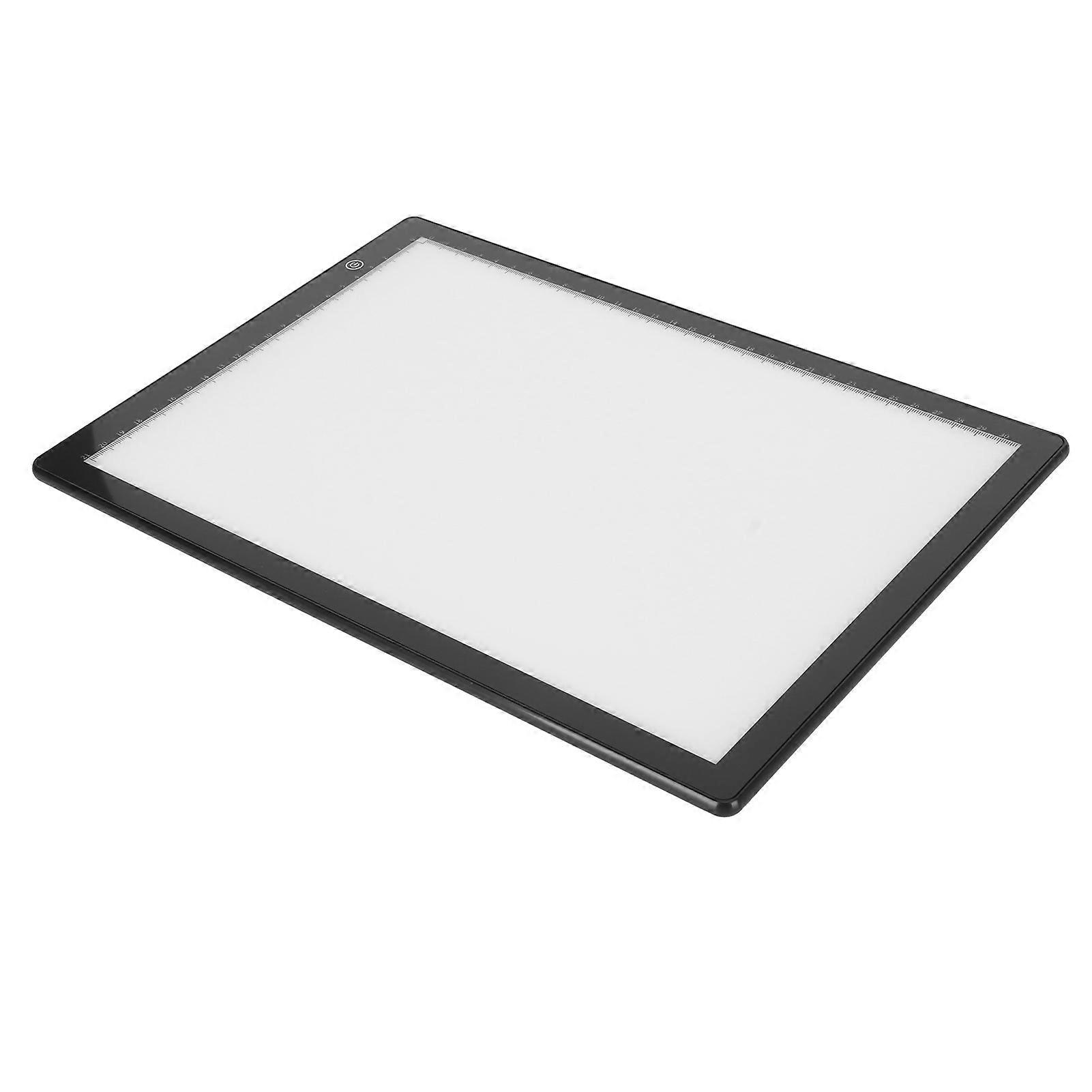 A4 LED Tracing Light Pad Justerbar lysstyrke USB Power Ultra Thin Copy Board Table Bærbar Art Light Box med skala