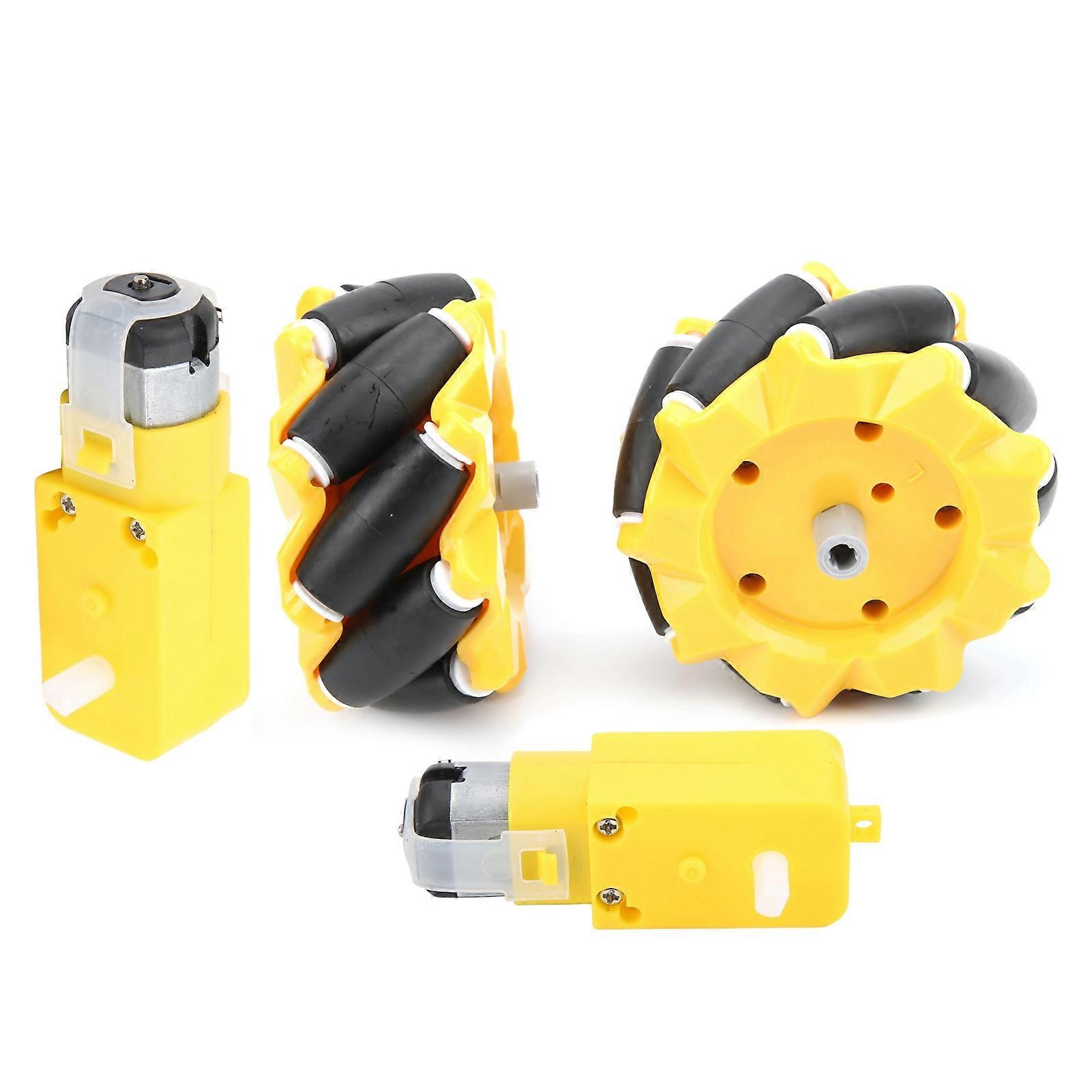 80mm Mecanum Wheel for TT Geared Motor - Smart Robot Car DIY Toy Components