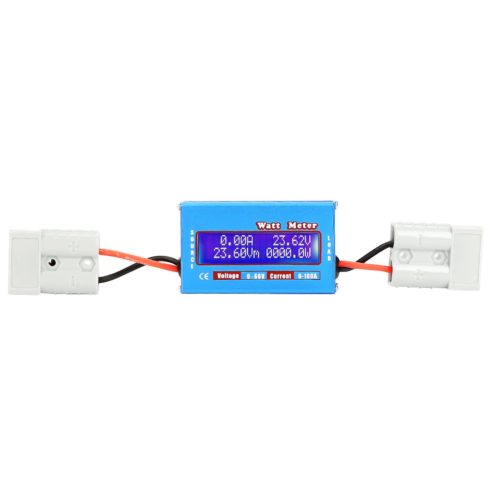 High Precision DC Power Analyzer 0-100A 0-60V Watt Volt Amp Energy Meter with Accurate Measurement Tool
