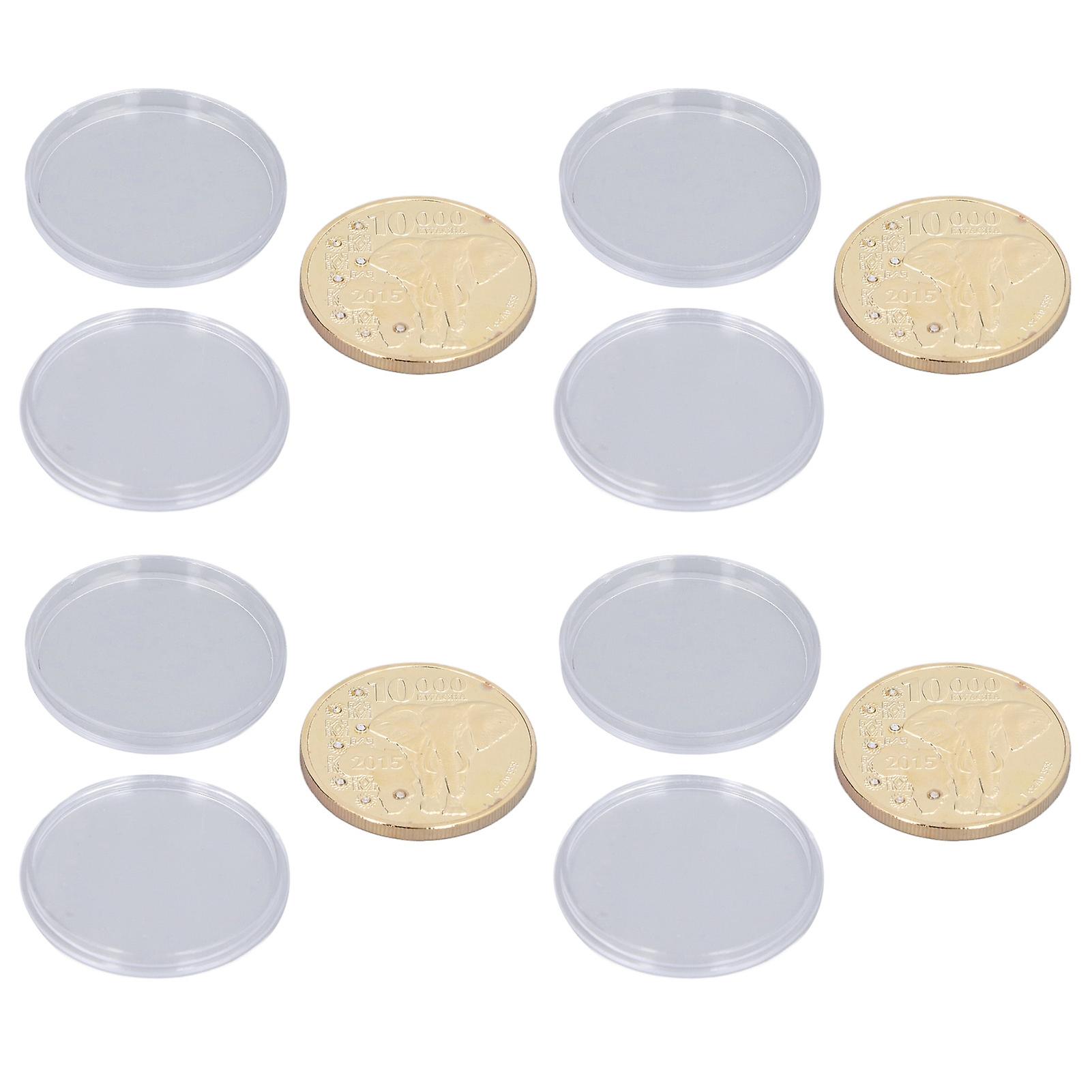 4set Commemorative Coin 4cm/1.6in Diameter Zinc Alloy Material Elegant Style Compact Individual Collectible Gift