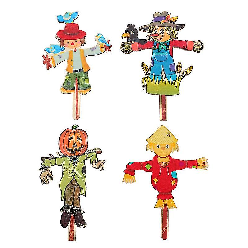 4pcs Halloween Scarecrow Decorations