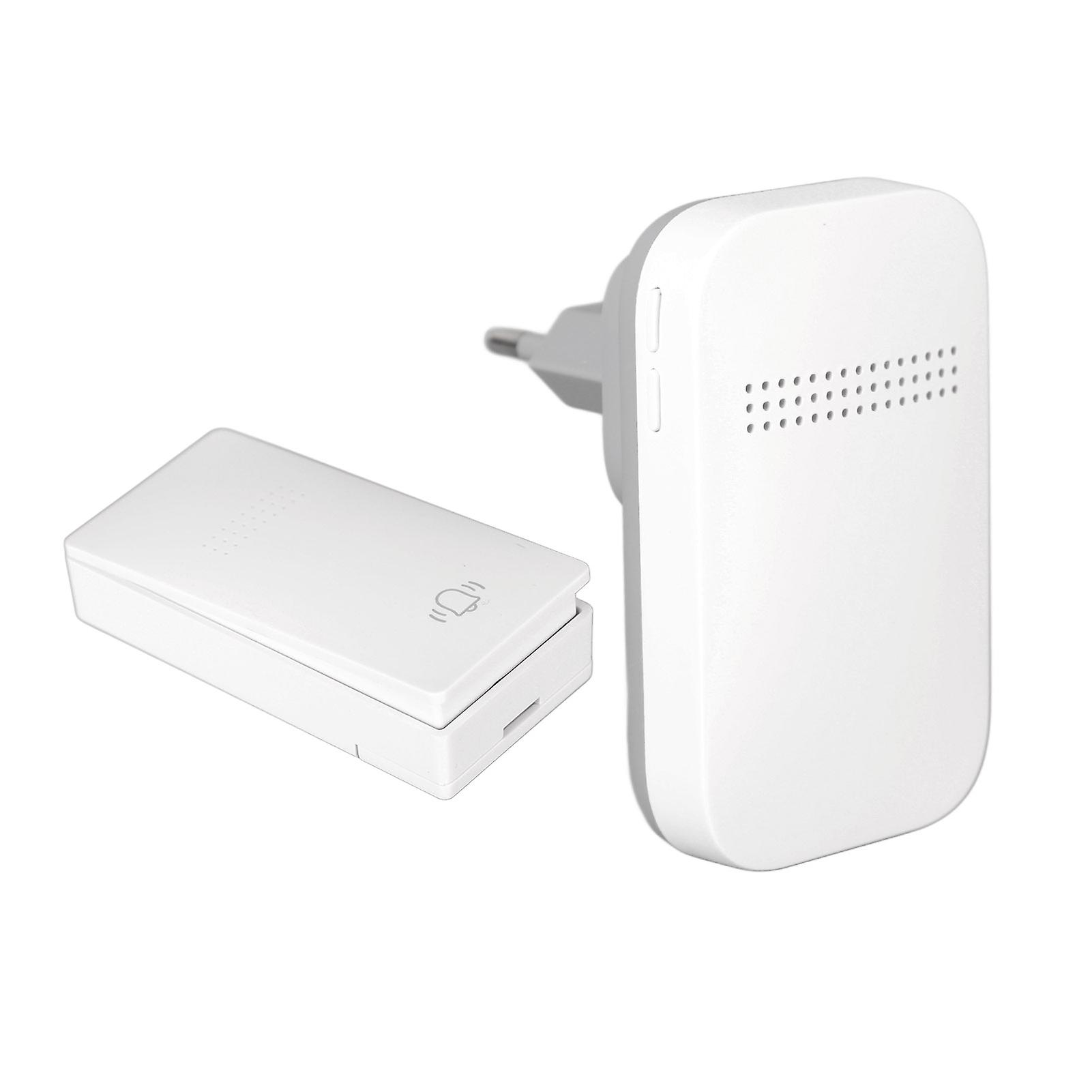 Self Powered Door Bell with Receiver Automatic Ringing Push Button Wireless Doorbell