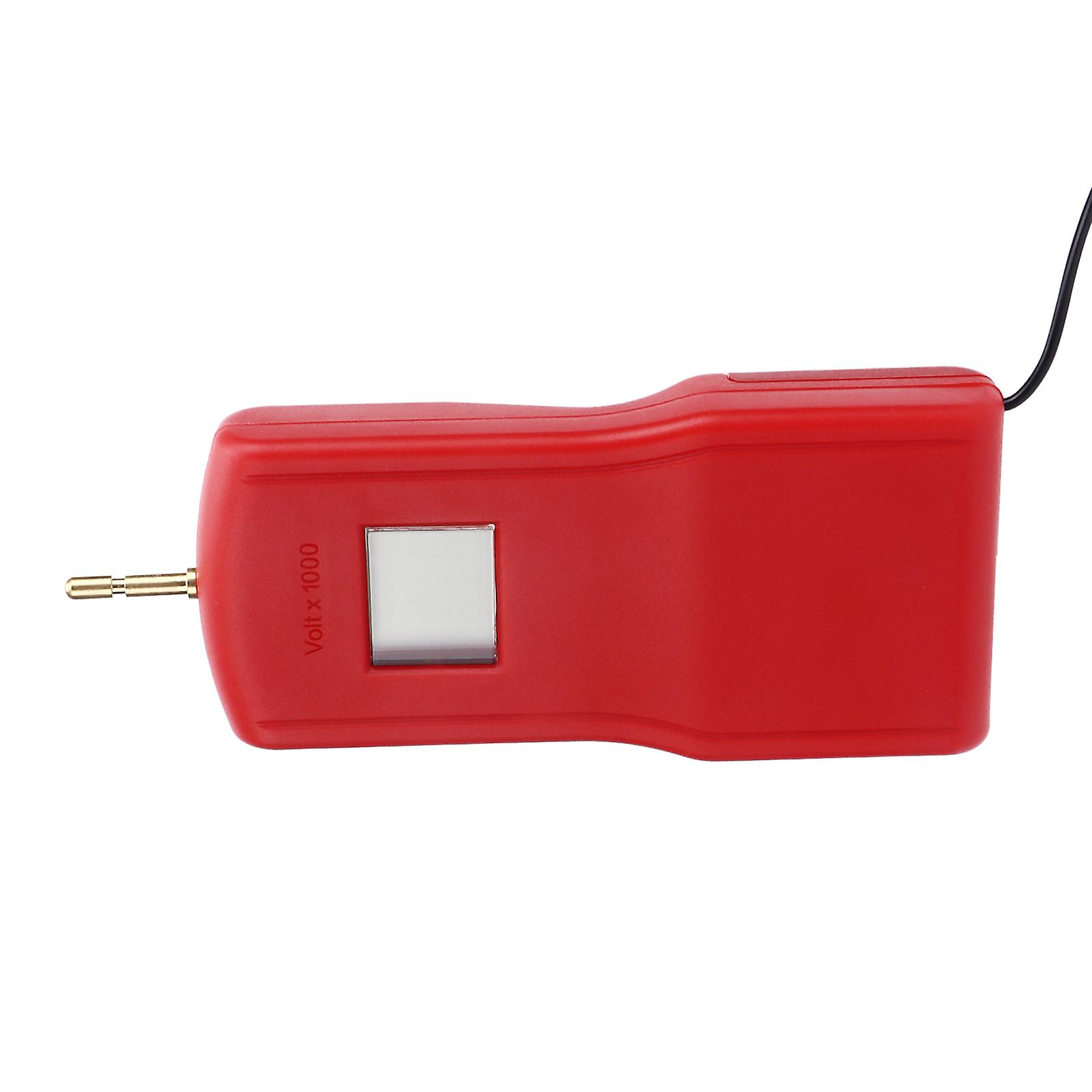 15KV LCD Electric Fence Voltage Tester Portable Electric Fence Digital Voltmeter for Farm Garden MLD‑004BR Red Red