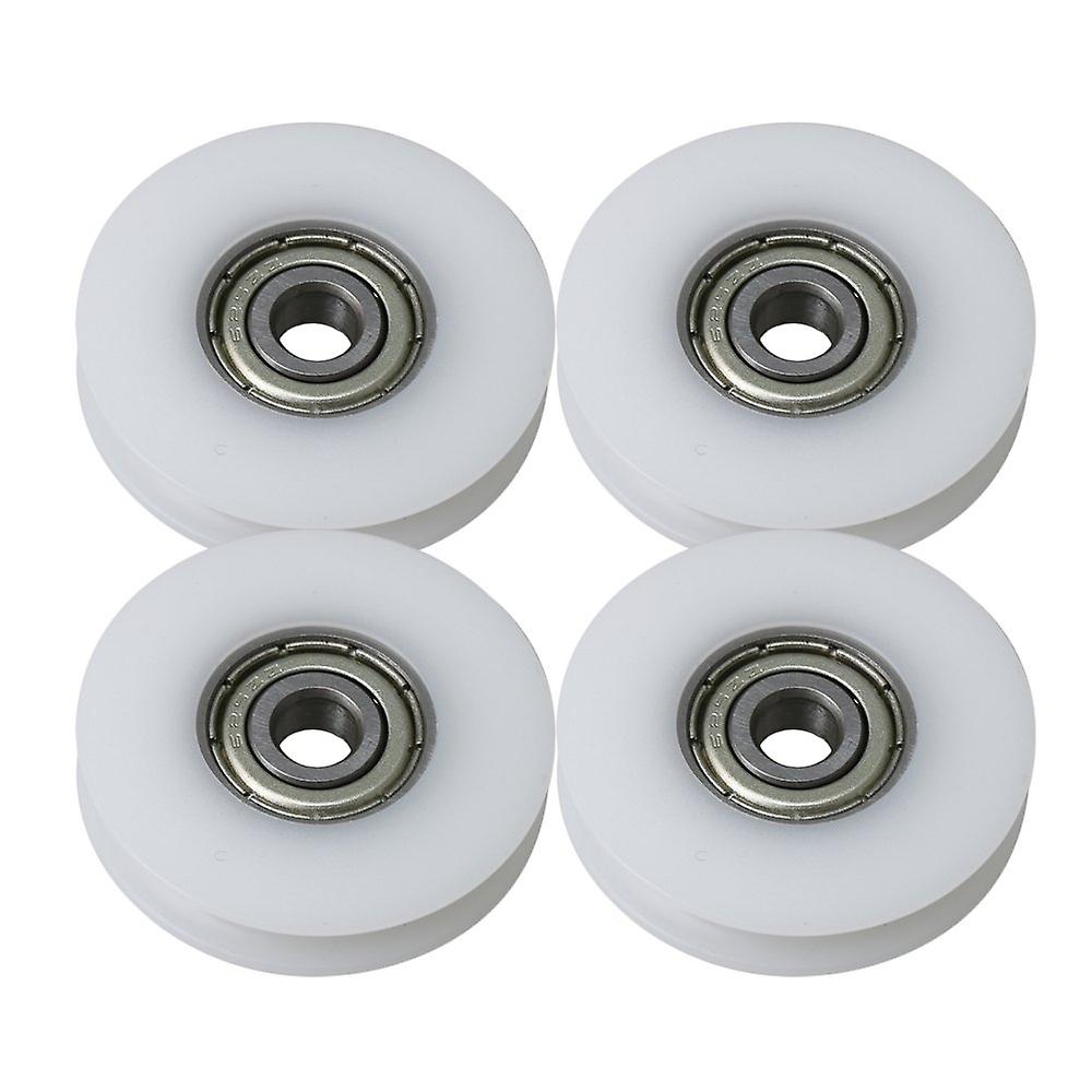 4Piece Hvid Embedded U Form Stål forseglet afskærmet groove kugleleje
