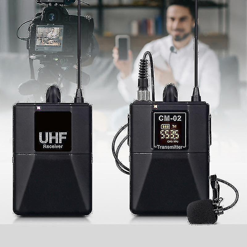 1 To 2-wireless Microphone For Dslr Camera Interview Live Recording