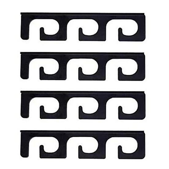 4Pcs Fishing Pole Holder Fall-resistant Storage Simple Operation Sturdy Space-saving Rod Angling Tool