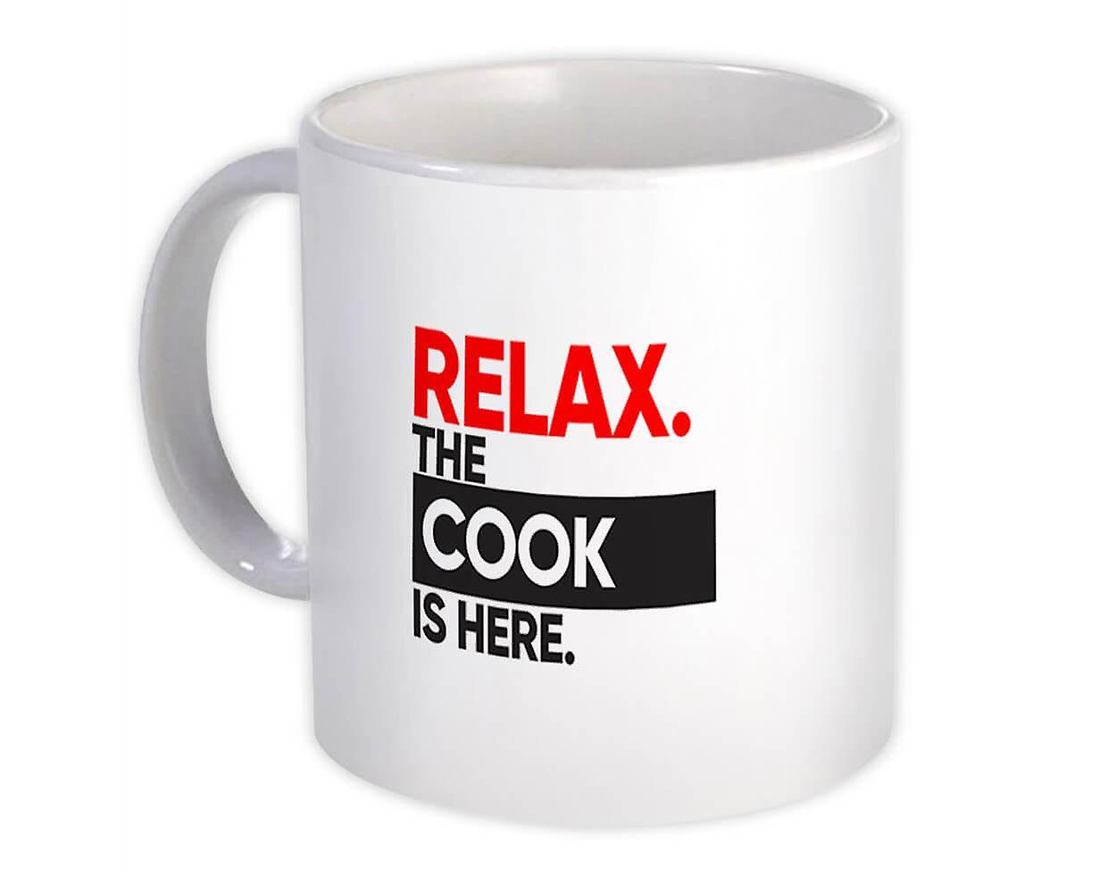 Presentmugg: Koppla av KOCKEN är här Ockupation