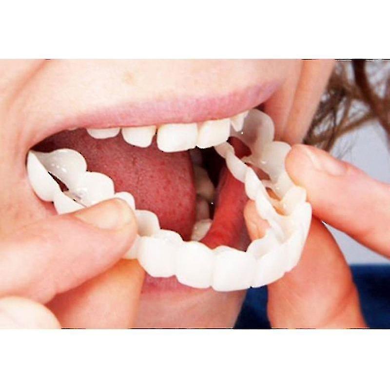 A Pair Upper Lower High Quality Denture Instant Smile Comfort Fit Flex Cosmetic Teeth Denture Teeth
